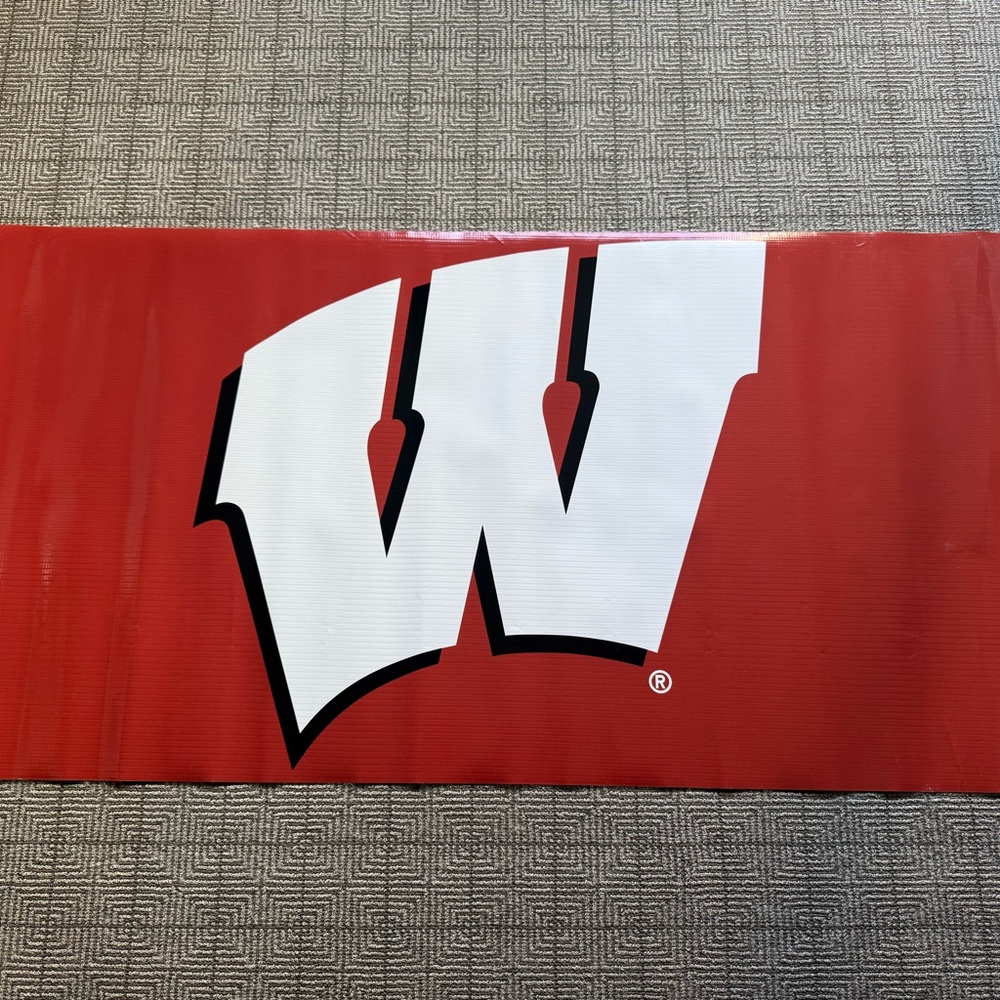 University of Wisconsin vinyl banner 23 x 48